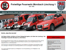 Tablet Screenshot of feuerwehr-morsbach.info